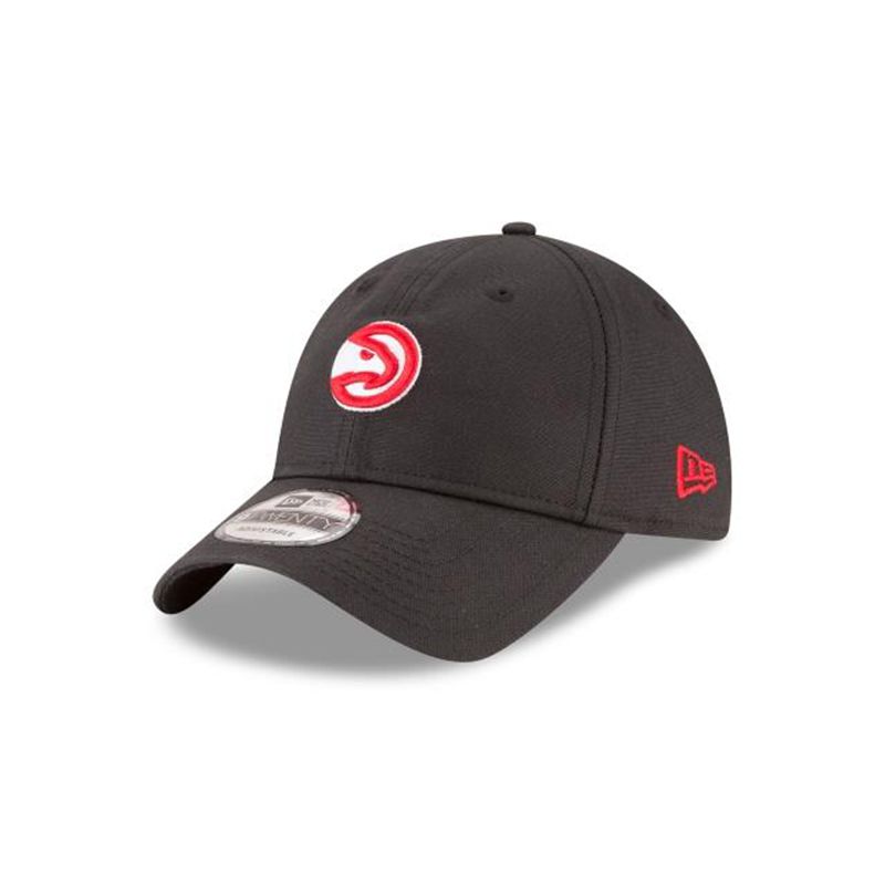 NBA Atlanta Hawks Waxed Canvas 9Twenty Adjustable (UXY1900) - Black New Era Caps